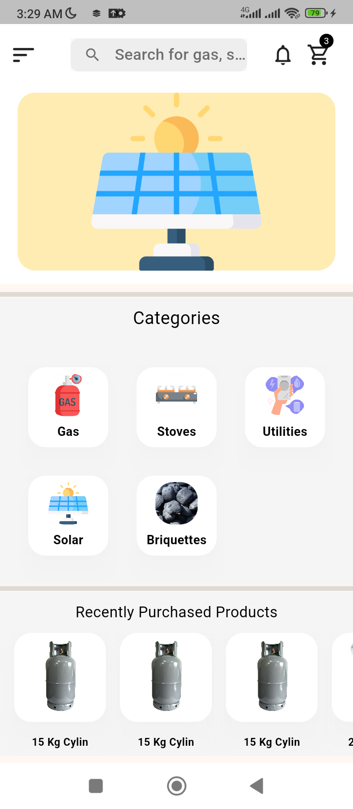 Categories Screen